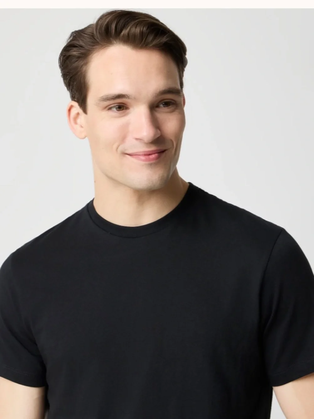 J crew black Cotton washed jersey tee